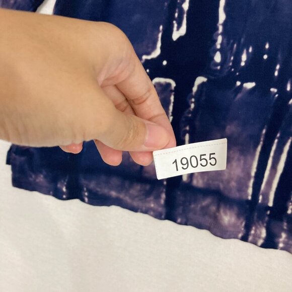 New Ma + Ch Marika Charles Artsy Abstract Lagenlook Relaxed Stretch Top Large - Picture 10 of 10